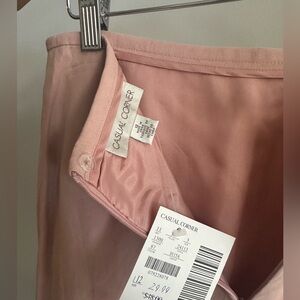 Blush Pink Silk/Linen Skirt